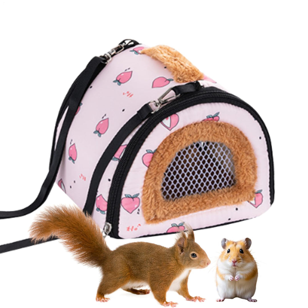 Hamster-Tragetasche, belüftet, Winddicht, Chinchilla-Tragetasche, Schultertasche, für Igel, Chinchil
