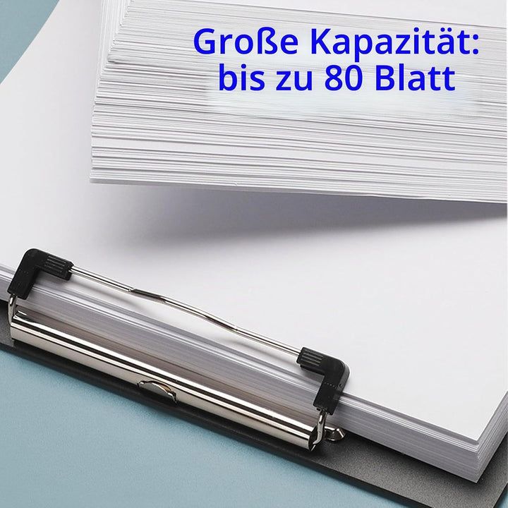 Klemmbrett A4, 10er Klemmbrettmappe mit Robustem Clip und Loch Zum Aufhängen Zwischenablage Schreibb
