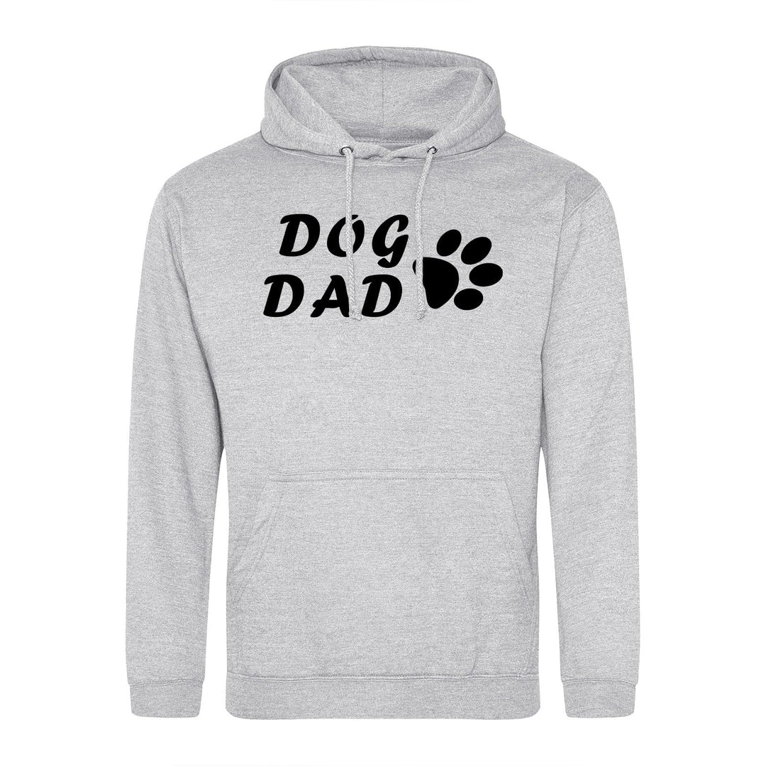huuraa Unisex Hoodie Dog Dad Tapse Pullover Vegan Grösse S Heather Grey mit Motiv für alle Hundemens