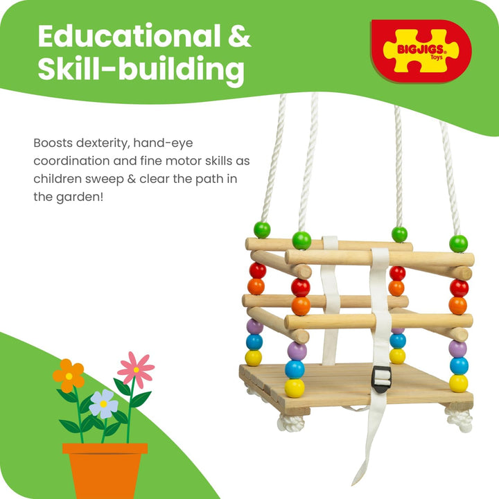 Bigjigs Toys Baby-Holzschaukel