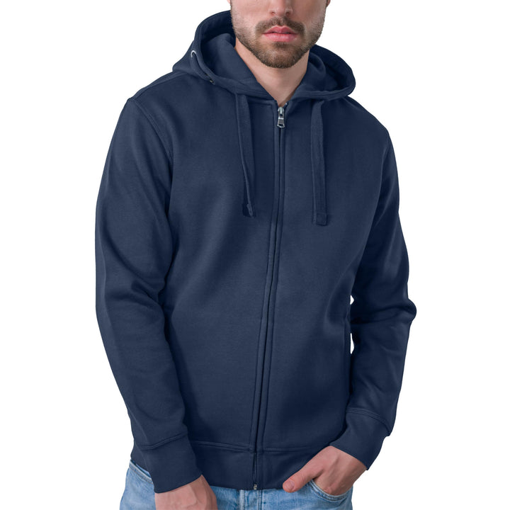 HRM Herren Premium Hooded Jacket I Fair Trade Kapuzenjacke, 320 g/m² I Aus 70% Baumwolle & 30% recyc