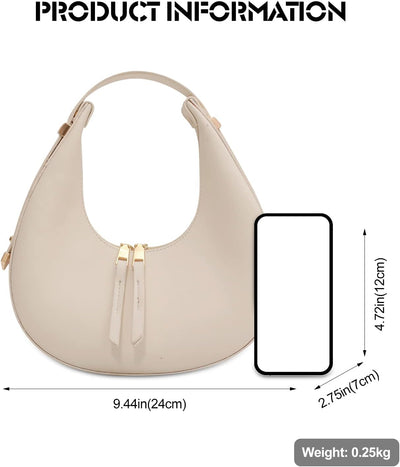 Ergocar 2022 Neu Damen Handtasche, Frau Elegant Halbmond-Tasche, Modisch Schultertasche Damen, Tote