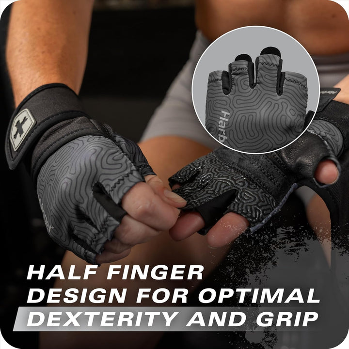 Harbinger Pro Wristwrap Handschuhe S carbon, S carbon