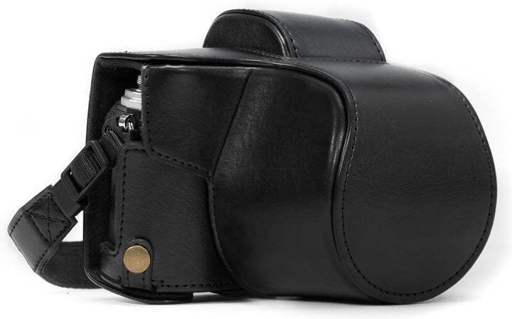 MegaGear MG367 Olympus OM-D E-M10 Mark II, E-M10 (14-42mm) Ever Ready Leder Kamera-Case mit Tragerie