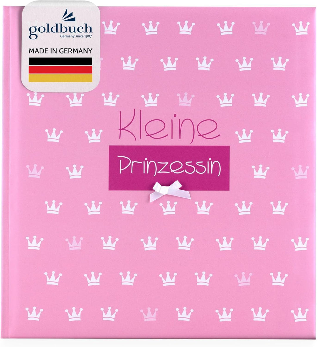 goldbuch 15087 Babyalbum Kleine Prinzessin, 30 x 31 cm, Baby Fotoalbum mit 58 weissen Blankoseiten &