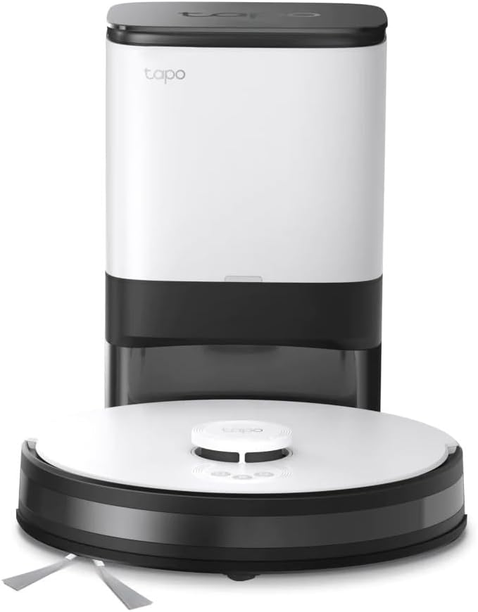 Tapo TP-Link RV30 Plus Saug&Wischroboter mit Smart AutoEmpty Dock(4L), LiDAR-Navigationsroboter,4200