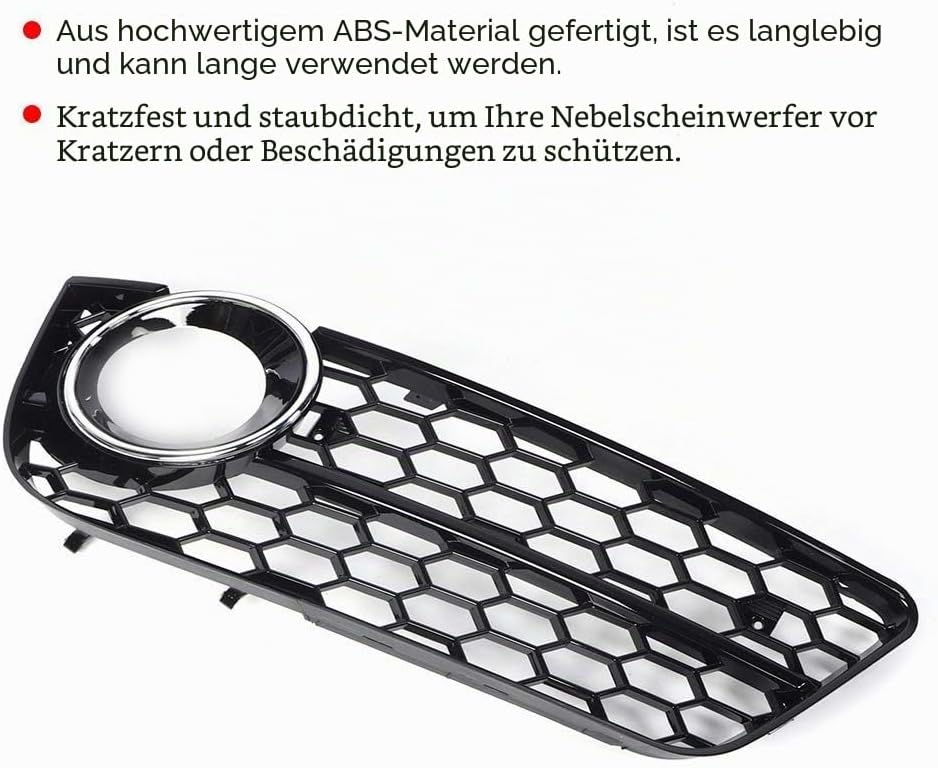a5 nebelscheinwerfer gitter,a5 nebelscheinwerfer gitter, A5 Nebelscheinwerfer Gitter, 2 Stück Vorder