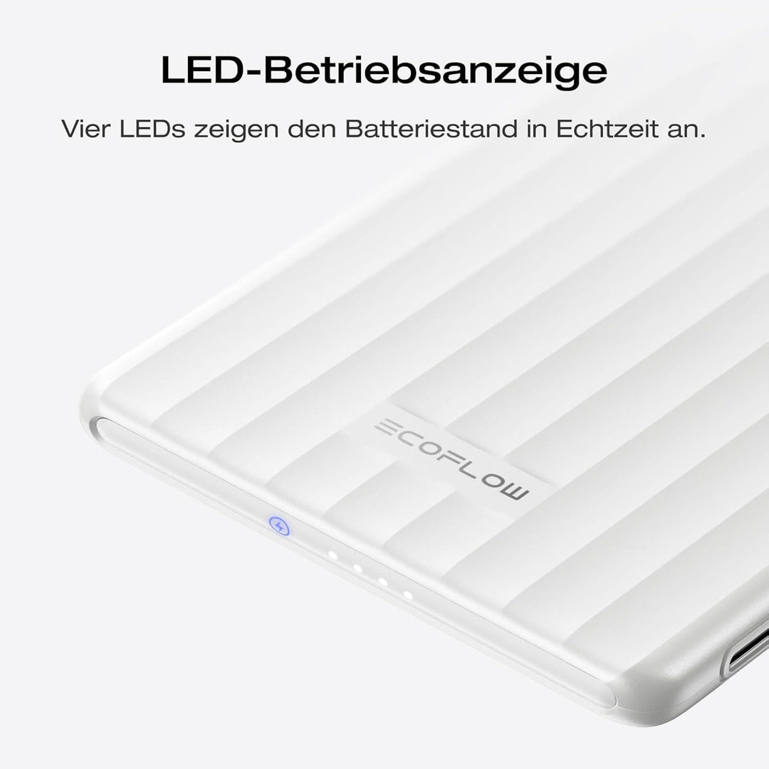EcoFlow Magsafe Power Bank 5000mAh 20W USB C Laden, Magnetische Powerbank 7,5 W, Magnetic Wireless P