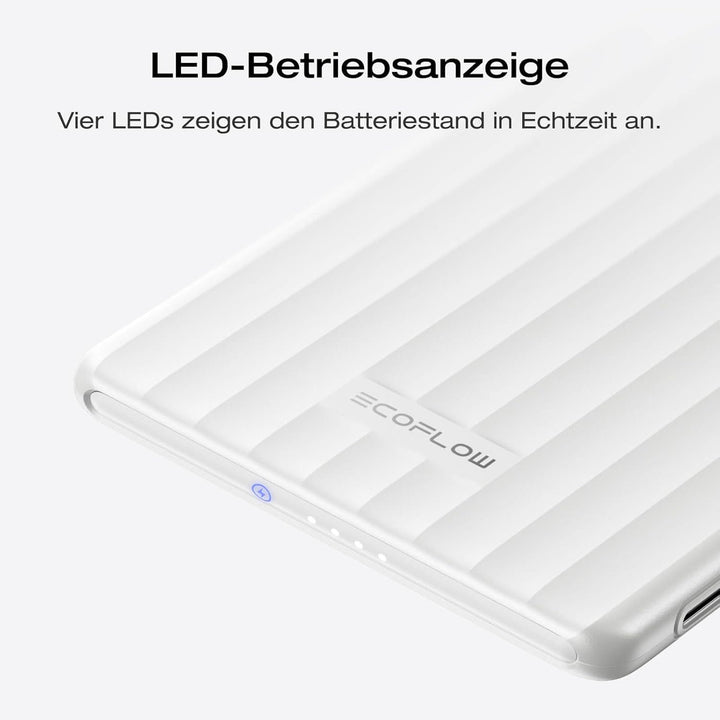 EcoFlow Magsafe Power Bank 5000mAh 20W USB C Laden, Magnetische Powerbank 7,5 W, Magnetic Wireless P