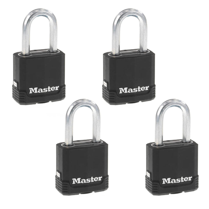 Master Lock Schlüsselschloss für den Aussenbereich, robustes wetterfestes Vorhängeschloss mit Abdeck