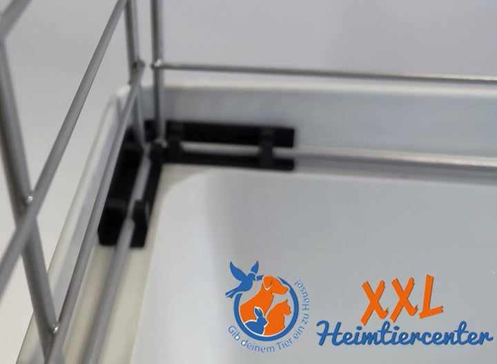 1,20 m Neues Modell Hasenkäfig Nagerkäfig Kaninchenkäfig Käfig Stall Meerschweinchen grau