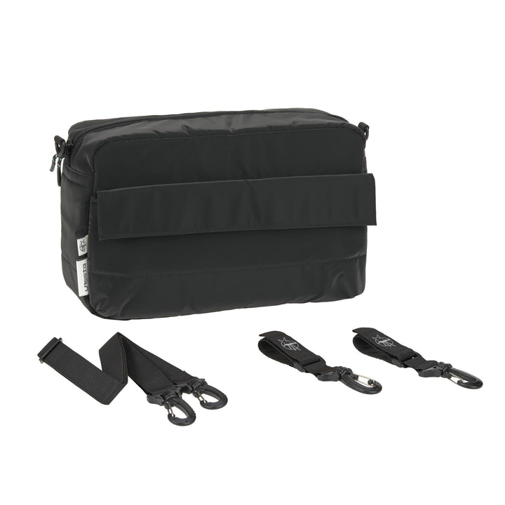LÄSSIG Kinderwagentasche Buggy Organizer mit Befestigung Black, Black