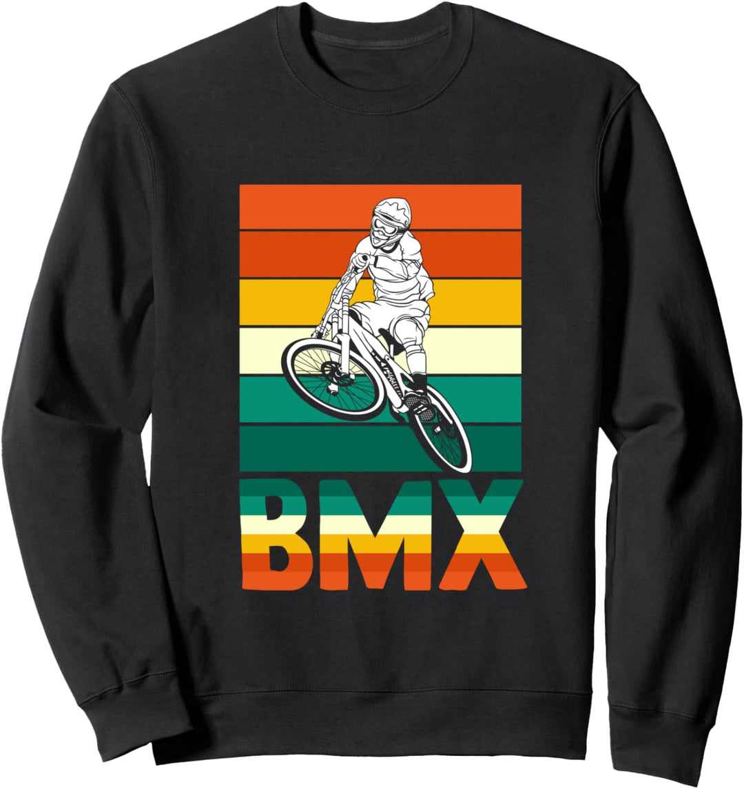 BMX Vintage Fahrrad Fans Geschenk Jungs Jugend Fahrrad BMX Sweatshirt