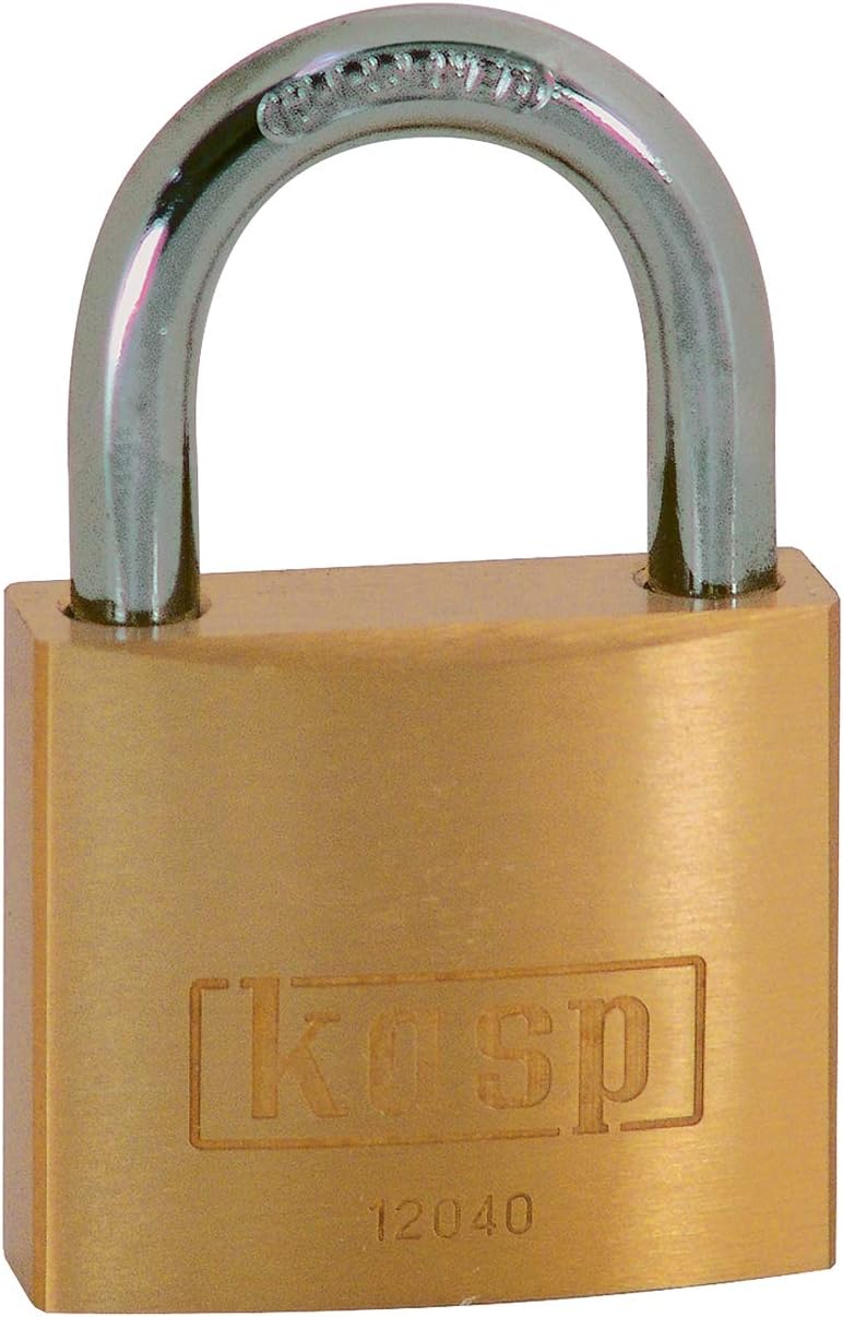 Kasp Vorhängeschloss, Messing 4-er Pack, 40 mm, gleichschliessend Serie 120, gold, K12040D4