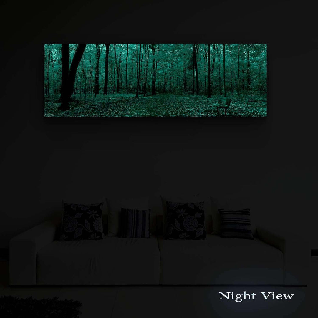 Startonight Bilder Herbst Panorama, Leinwandbilder Moderne Kunst, Landschaft Wanddeko Kunstdrucke, W