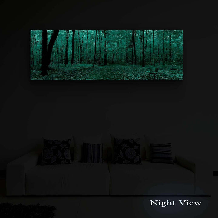 Startonight Bilder Herbst Panorama, Leinwandbilder Moderne Kunst, Landschaft Wanddeko Kunstdrucke, W