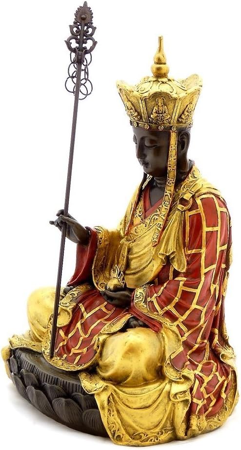 Kunst & Ambiente - Handbemalter Bronze Buddha - signiert von Milo - Buddha Figur - China Skulptur -