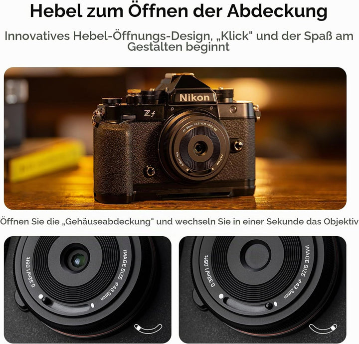 VILTROX AF 28mm F4.5 f/4.5 Pancake-Objektiv für Nikon Z-Mount, Weitwinkel-Vollformat-Autofokus-Objek
