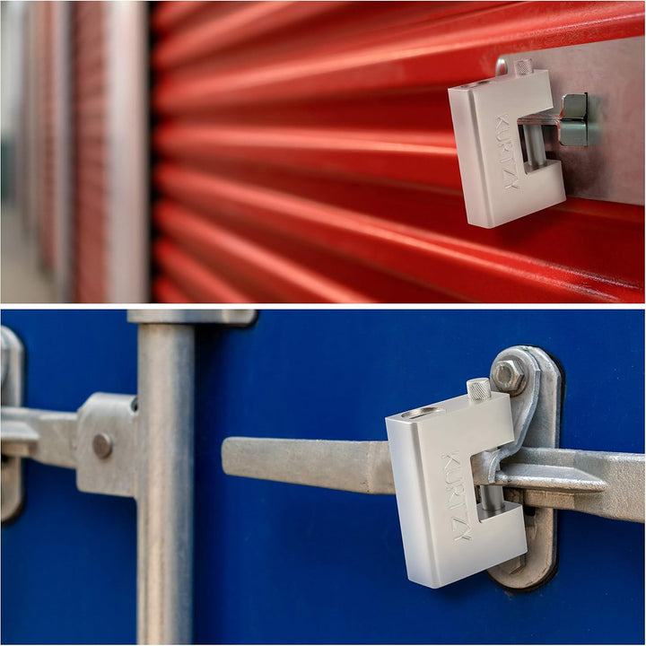 Kurtzy Vorhängeschloss Belastbar 1kg mit 15 Schlüssel (3Stk) – Schloss aus Gehärtetem Edelstahl Mass