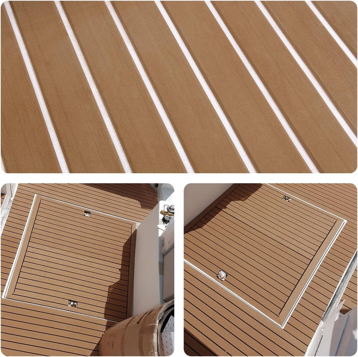 SenMore Synthetisches Teak-Boot, Eva-Schaumstoff, für Boote, Marine, Yacht, Dekoration von Yachtböde