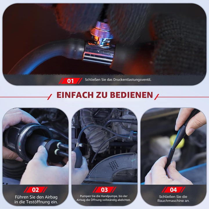 GODIAG Universal Easy Intake Adapter, Automotive Smoke Machine Bladder für Intake Smoke Tester EVAP