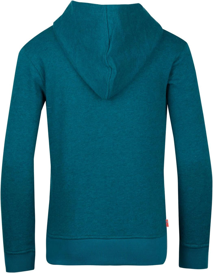 Trollkids Baumwoll Hoodie Pullover mit Kapuze Dunkelblau 104, Dunkelblau 104