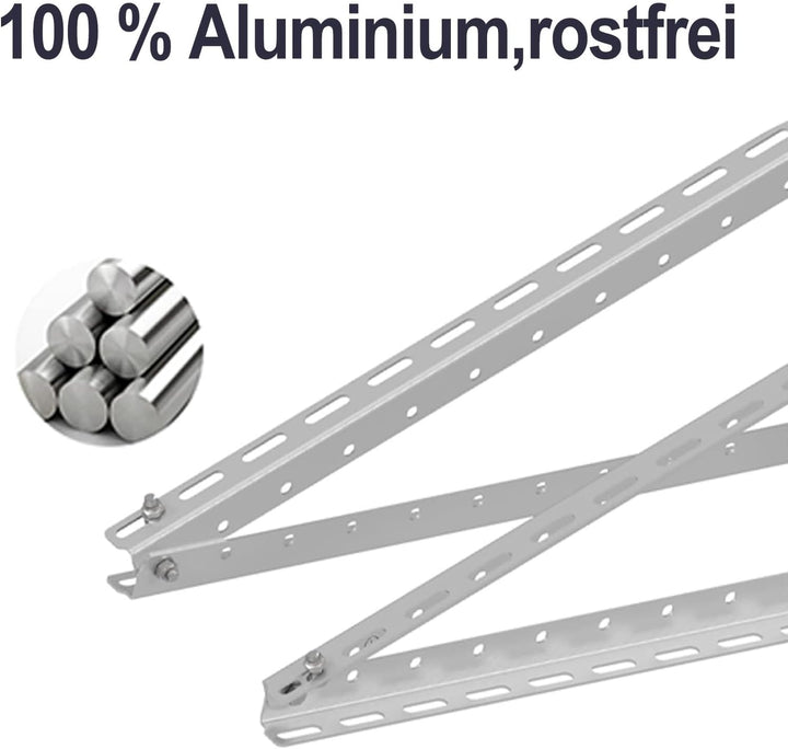 enjoy solar® Dreiecke Aluminium - verstellbare Halterung Neigungswinkel 22°-40° für Solarpanel, Max.