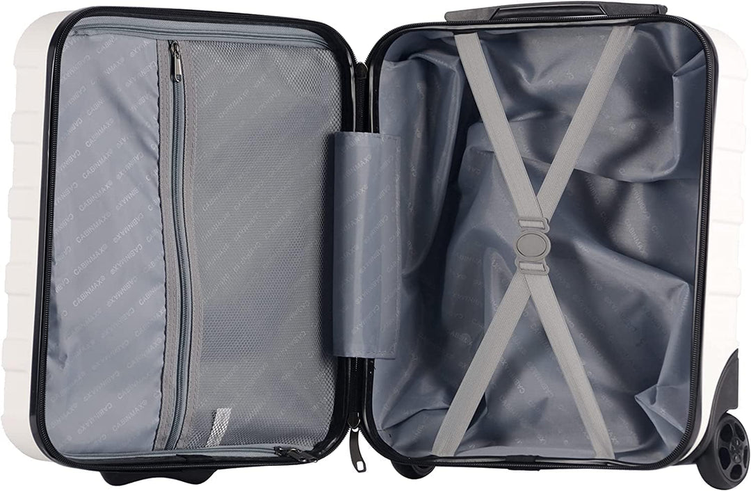 Cabin Max Anode Hardscalen Trolley-Koffer für Untersitz, 24 l, Wizz Air 40x30x20cm, (Weiss, 40 x 30