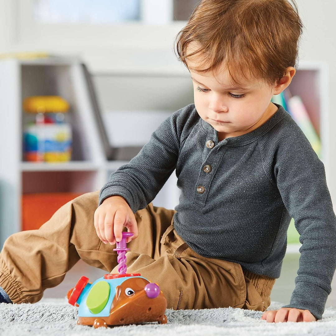 Learning Resources Spike der Igel, ab 1 Jahr, Feinmotorik-Spielzeug, Montessori Sensorik, 6-in-1 Fid
