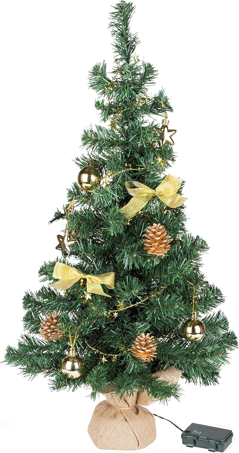 Bambelaa! Weihnachtsbaum Künstlich Mit Beleuchtung Geschmückt Tannenbaum Dekoriert Christbaum Beleuc