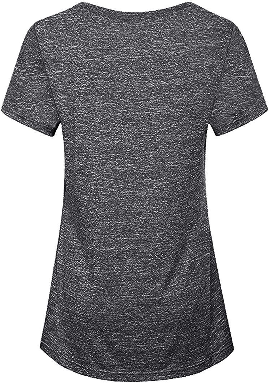 iClosam Damen Sport T-Shirt Running Fitness Laufshirt Kleidung Yoga Top Funktionsshirt Sportshirt Ku