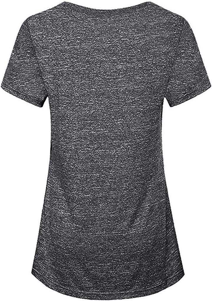 iClosam Damen Sport T-Shirt Running Fitness Laufshirt Kleidung Yoga Top Funktionsshirt Sportshirt Ku