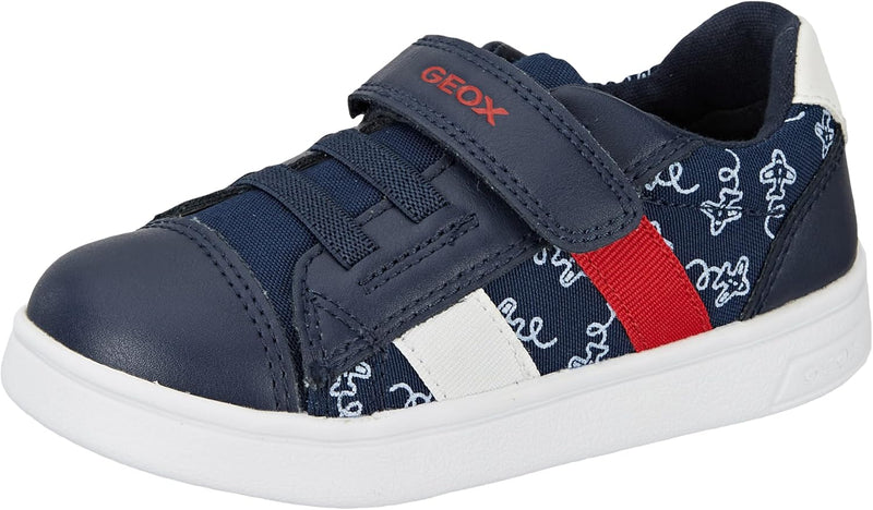 Geox Baby-Jungen B Djrock Boy Sneaker, Navy Red