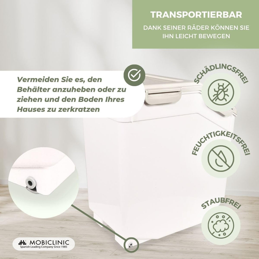 Mobiclinic® Pets, Futterbehälter, für Haustiere, FeedPet, Fassungsvermögen 8kg, hermetischer Verschl