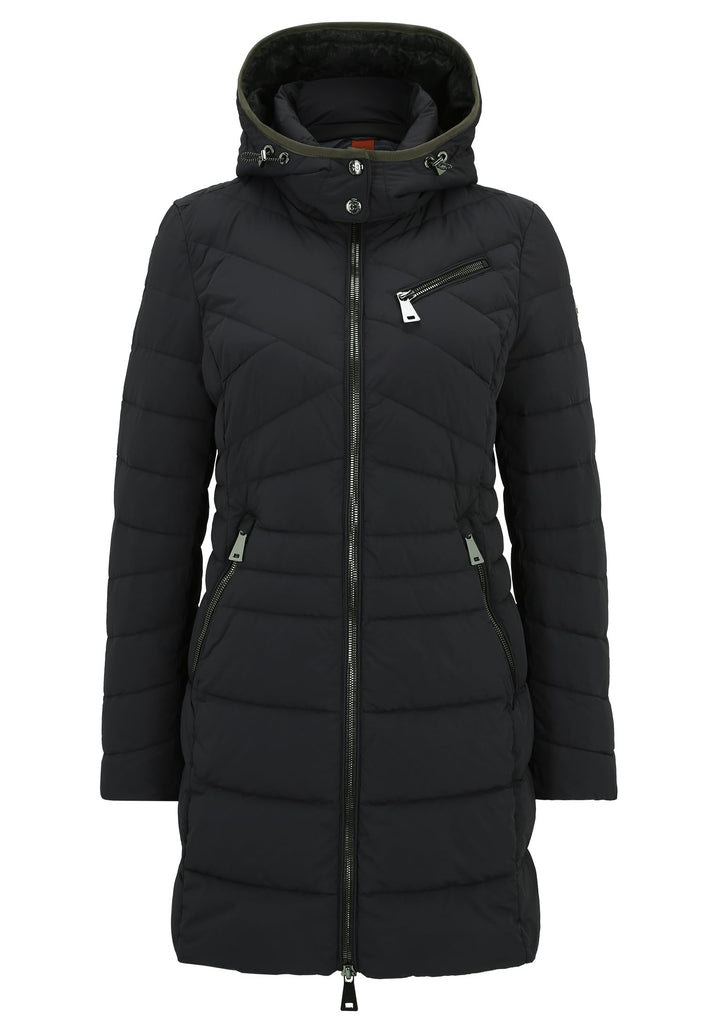 Gil Bret Damen Steppmantel mit Abnehmbarer Kapuze 36 Blau, 36 Blau