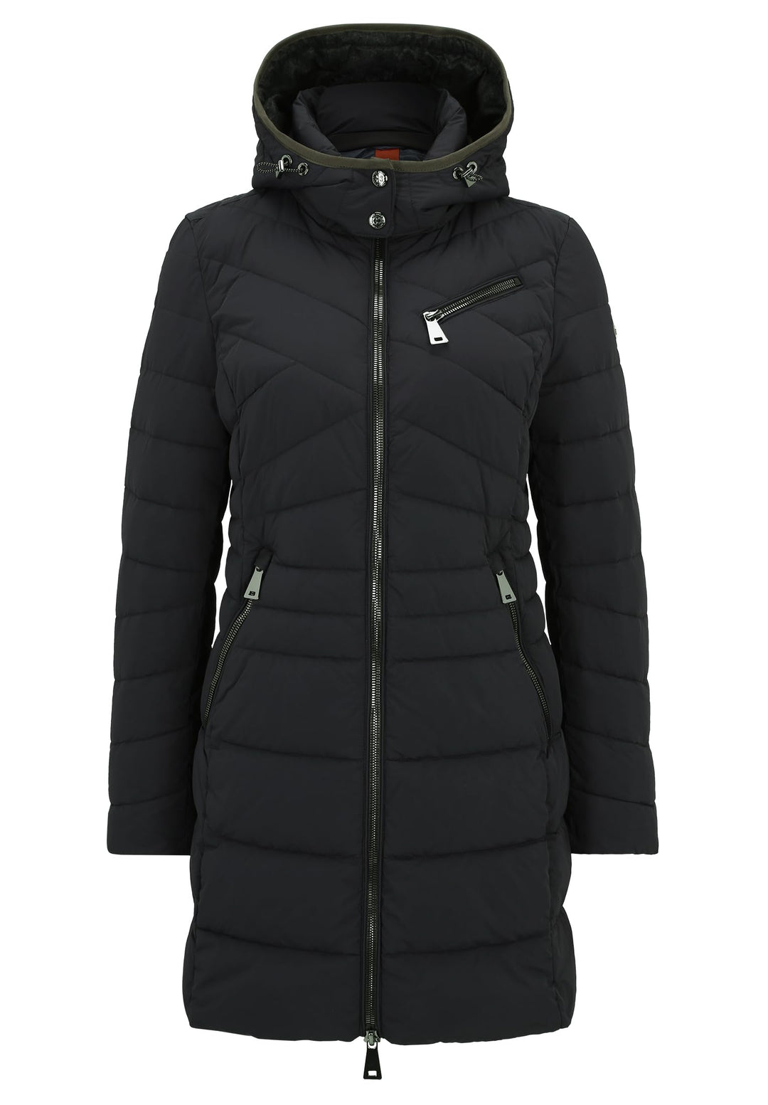 Gil Bret Damen Steppmantel mit Abnehmbarer Kapuze 38 Blau, 38 Blau