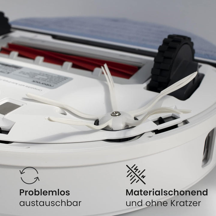BiOHY Seitenbürste kompatibel mit Roborock S5 & S6 in schwarz (6er-Set) | passend für S5, S50, S51,