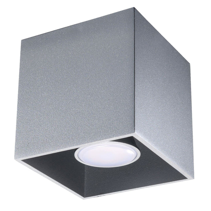 SOLLUX lighting Quad 1 Deckenleuchte mit Rechteckigem Schirm - Deckenleuchte Wohnnzimmer Pendelleuch