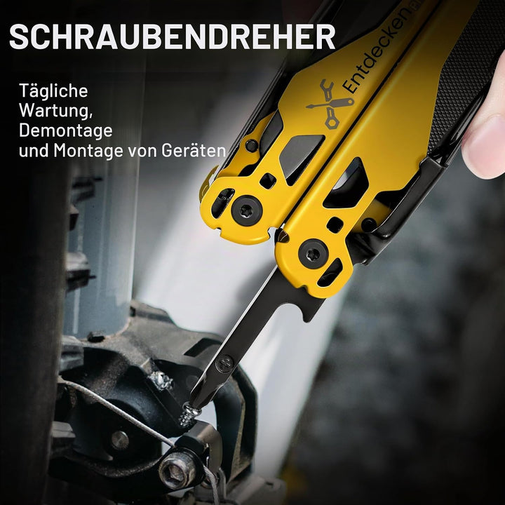 Multitool 23 in 1 with Premium Gift Box, Screwdrivers Saw Screwdrivers Bottle Opener Pliers Camping