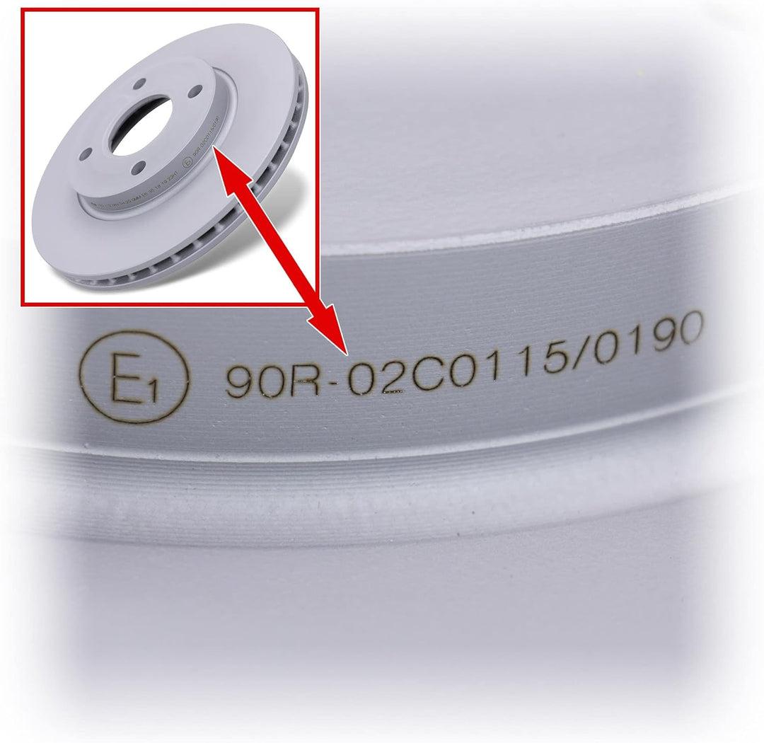 ATE Bremsenset Vorderachse inkl. Bremsscheiben vorne Ø 258 mm belüftet und Bremsbeläge vorne Kompati