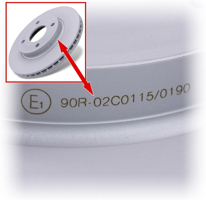 ATE Bremsenset Vorderachse inkl. Bremsscheiben vorne Ø 258 mm belüftet und Bremsbeläge vorne Kompati