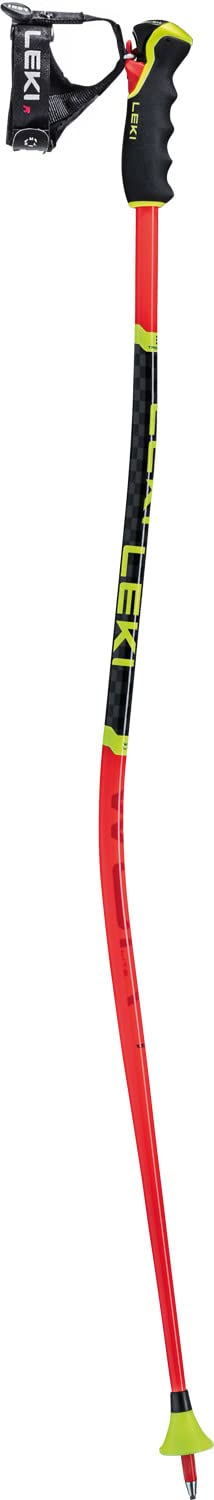 LEKI Unisex-Adult Skistock 105 Bright Red - Black - Neon Yellow, 105 Bright Red - Black - Neon Yello