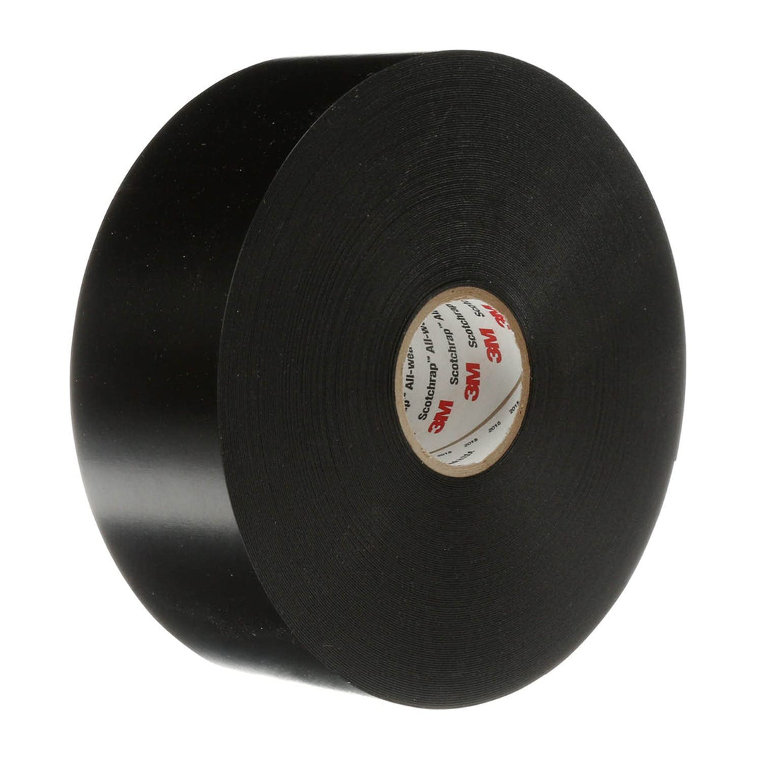 3M Scotchrap Vinyl-Korrosionsschutzband 51, schwarz, unbedruckt, einfache Anwendung, PVC-Rückseite,