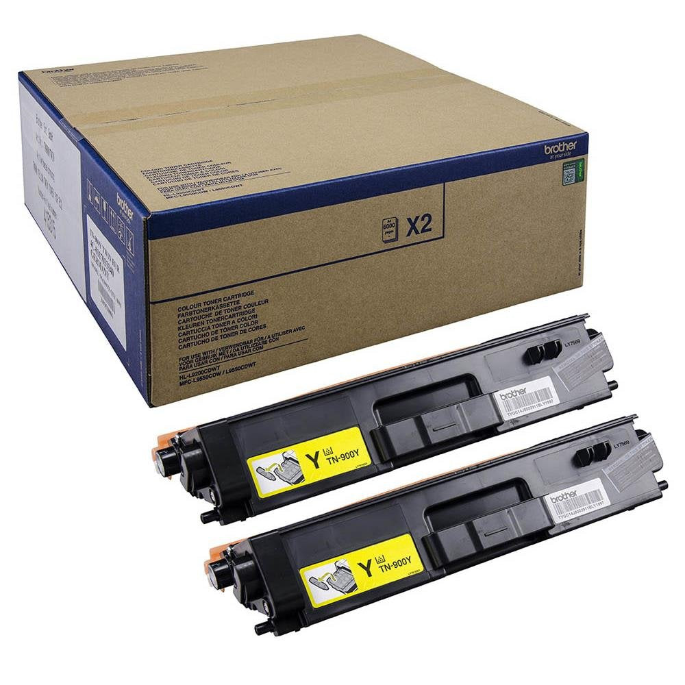 Brother TN-900YTWIN Toner für HL-L9200CDWT MFC-L9550CDWT, gelb