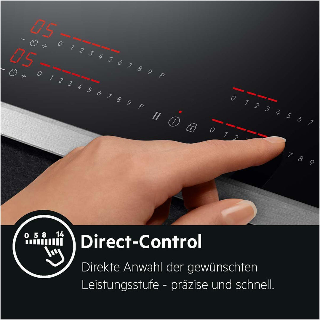 AEG IKE64450XB Autarkes Kochfeld / Herdplatte mit Touchscreen & Topferkennung / Induktionskochplatte