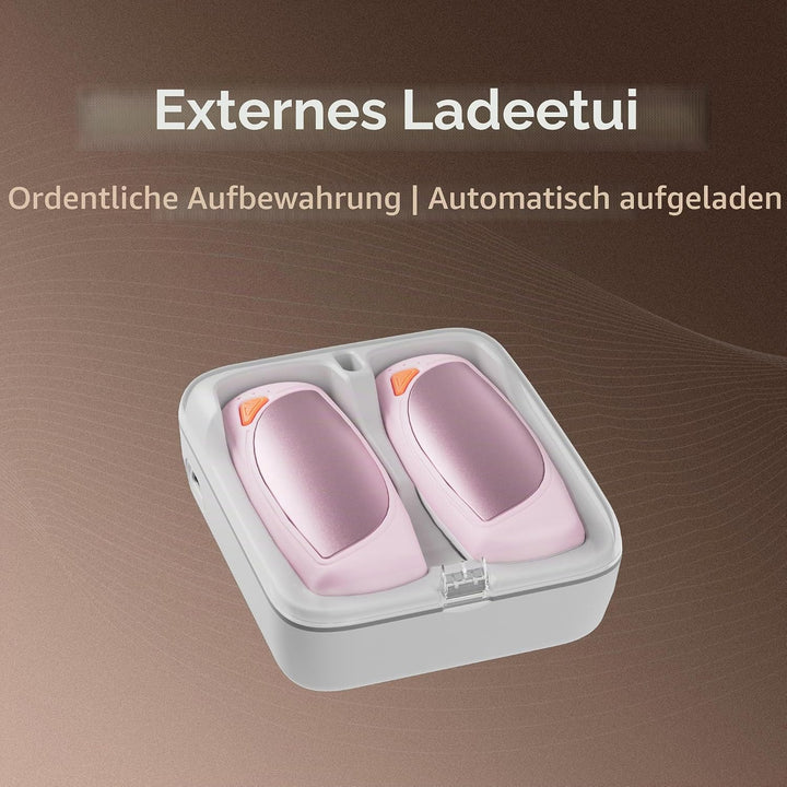 COTOP Handwärmer Elektrisch, 2er Set Taschenwärmer Wiederverwendbar mit Ladecase, 14.000 mAh Akku Au
