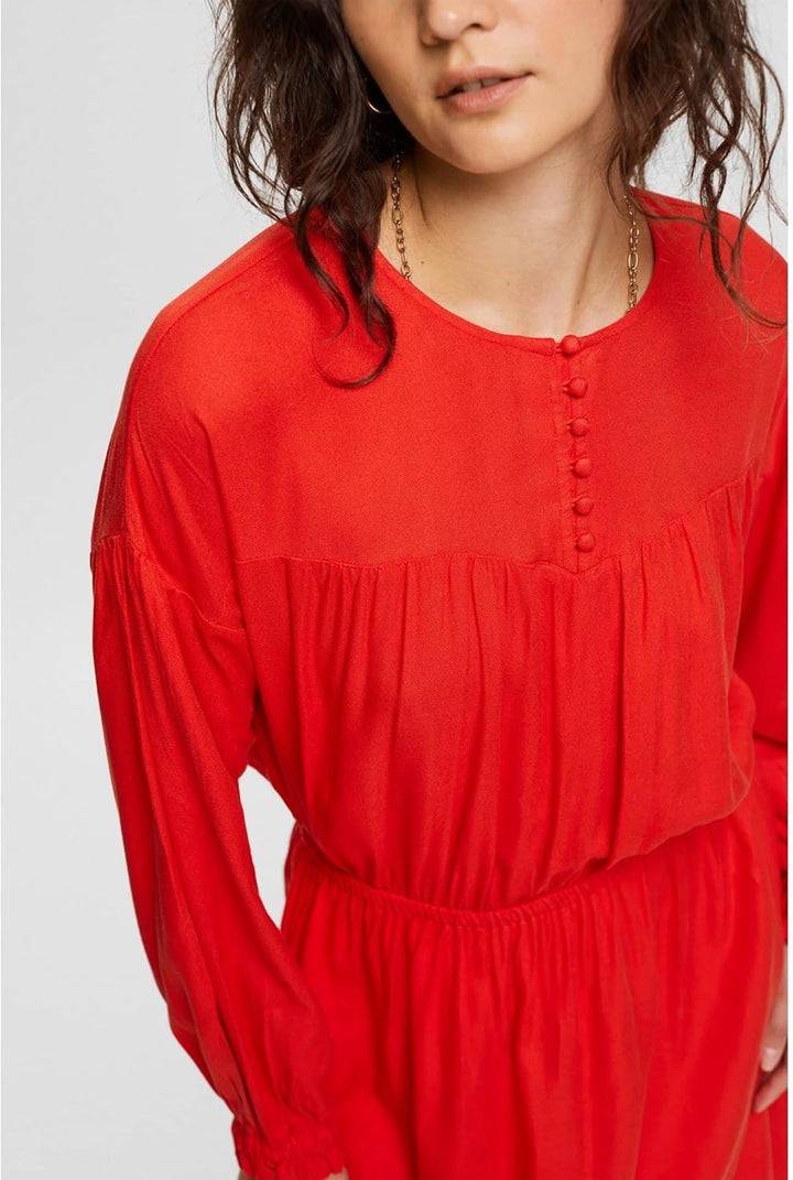 ESPRIT Damen Kleid M 635/Orange Red, M 635/Orange Red