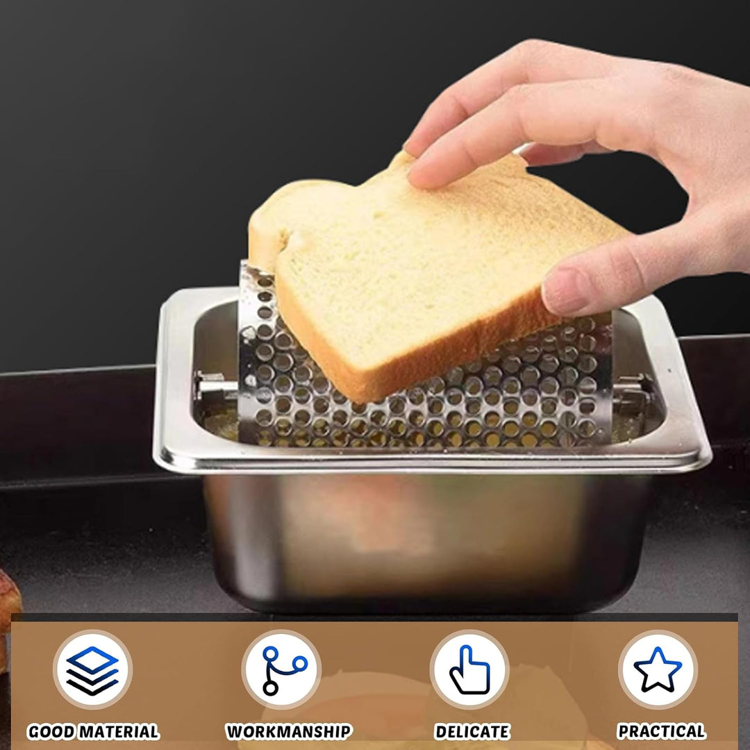 Edelstahl Butterroller, Butterrad Burger, Langlebiger Butterverteiler mit Abnehmbarem Rad - Rostfrei