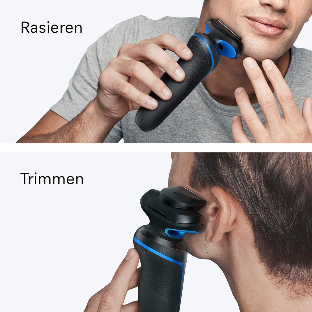 Braun Series 5 Elektrorasierer Herren, Rasierapparat mit 50 Min. Akku, 4in1 SmartCare Reinigungsstat