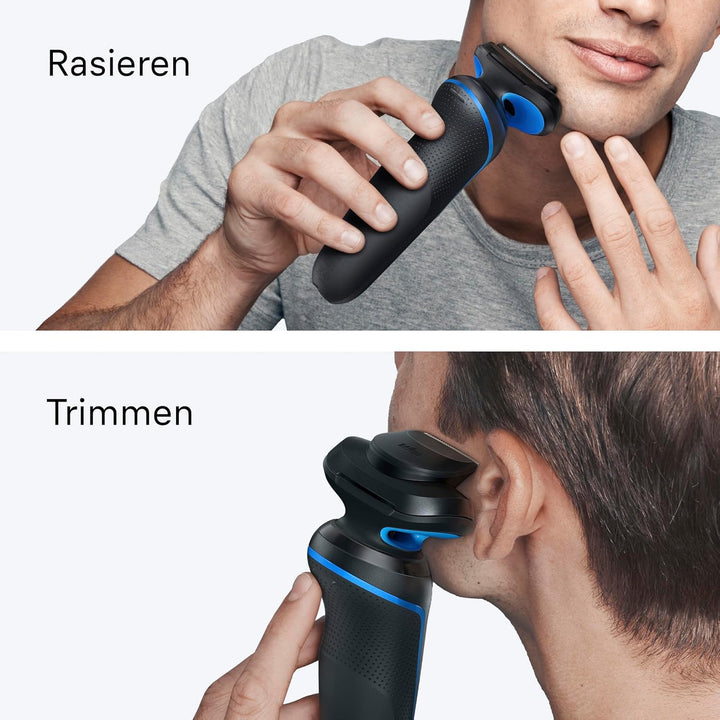Braun Series 5 Elektrorasierer Herren, Rasierapparat mit 50 Min. Akku, 4in1 SmartCare Reinigungsstat